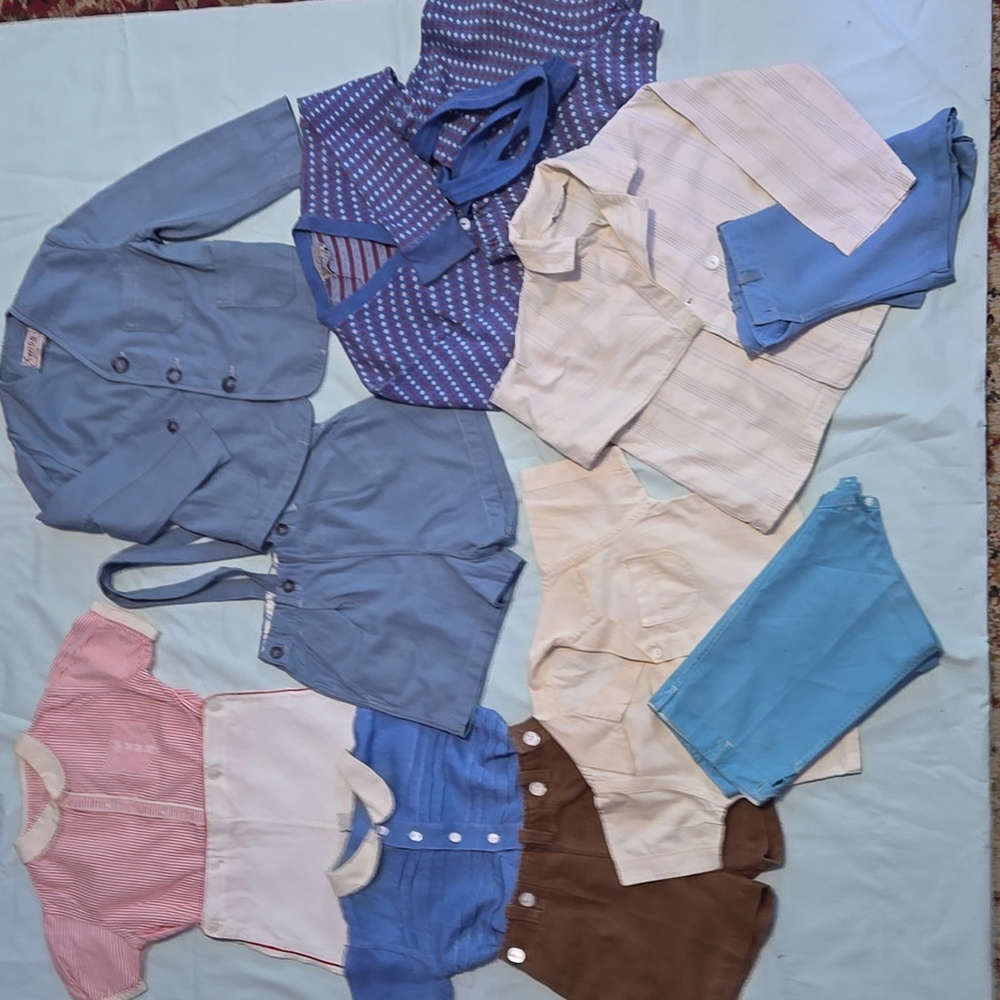 Collection of vintage children's clothing